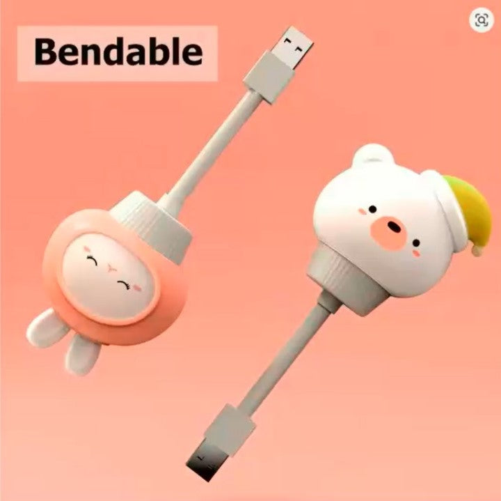 Cute Cartoon USB Night Light – LED Bear, Chick & Kitten Lamp with Remote Control for Kids’ Bedroom & Nursery