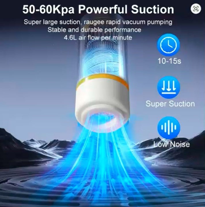 Mini Portable Vacuum Sealer Pump – USB Rechargeable Handheld Fresh-Keeping Machine