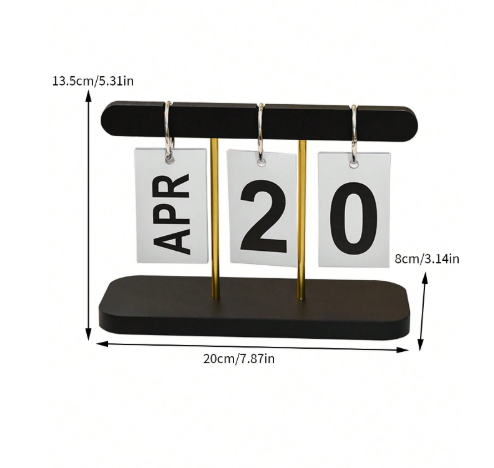 Minimalist Page-Turning Desk Calendar – Elegant Home & Office Décor, Perfect Gift for Inspired Living