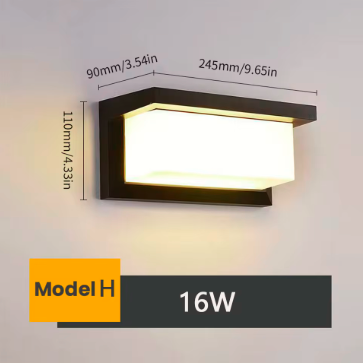 LED Outdoor Wall Light – IP66 Waterproof Motion Sensor Lamp for Porch, Balcony, Garden & Patio