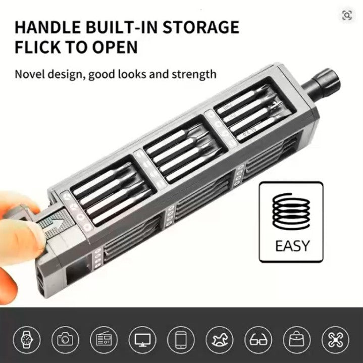 Precision Magnetic Screwdriver Kit – 30/40/44-in-1 Professional Repair Tool Set for Phones, Laptops & Smart Devices