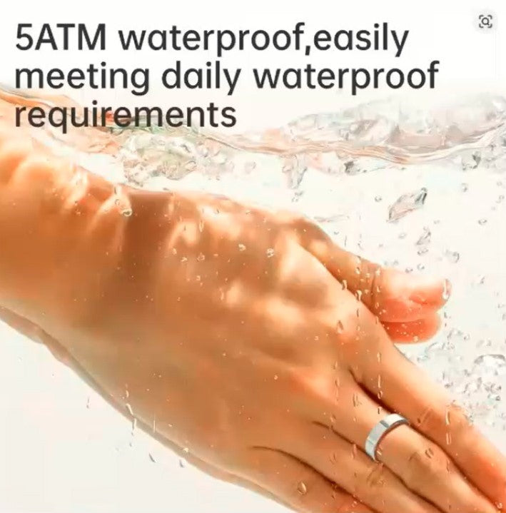 Smart Health Ring – Heart Rate, SpO₂ & Sleep Monitoring | 5ATM Waterproof Fitness & Fashion Wearable