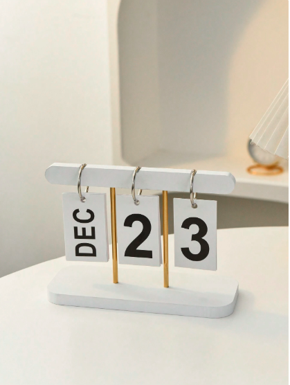 Minimalist Page-Turning Desk Calendar – Elegant Home & Office Décor, Perfect Gift for Inspired Living