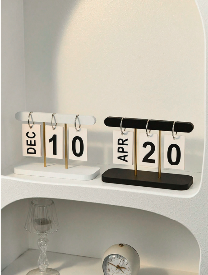 Minimalist Page-Turning Desk Calendar – Elegant Home & Office Décor, Perfect Gift for Inspired Living