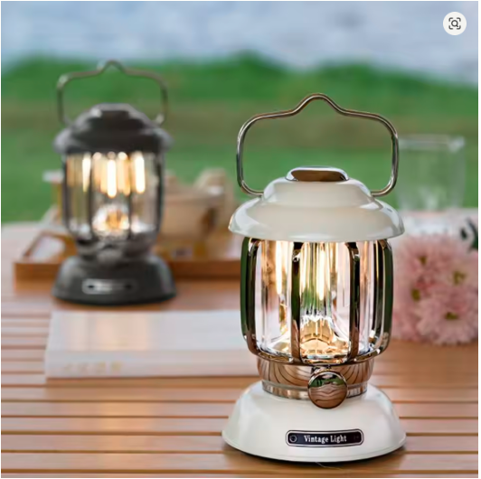 Retro Camping Lantern – USB Rechargeable, Waterproof & Vintage LED Light That Elevates Every Adventure